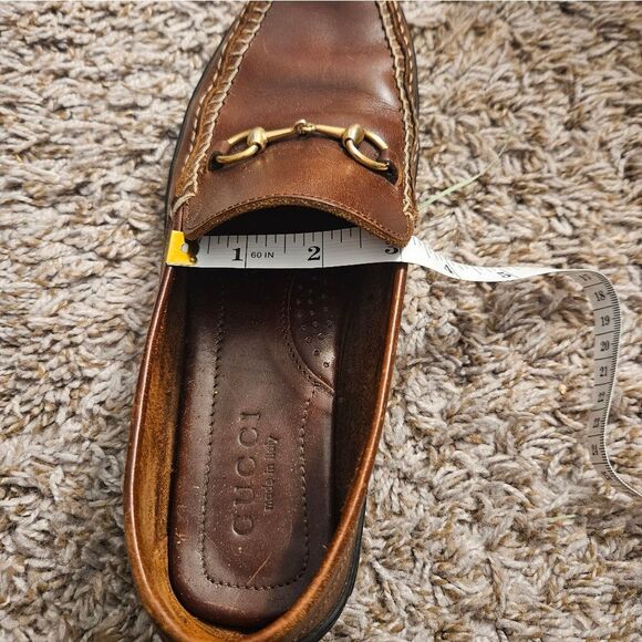 Gucci Brown Horsebit Loafers 0424B size 8 - Picture 14 of 16